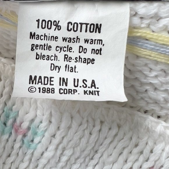 Vintage 1980s Jane Adams Sleeveless Sweater Vest Size M* 38 W/Original Tags - Picture 7 of 11